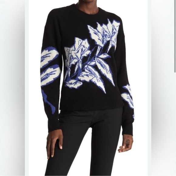 Veronica Beard Ayala Intarsia Pullover Sweater/Small - Picture 2 of 10